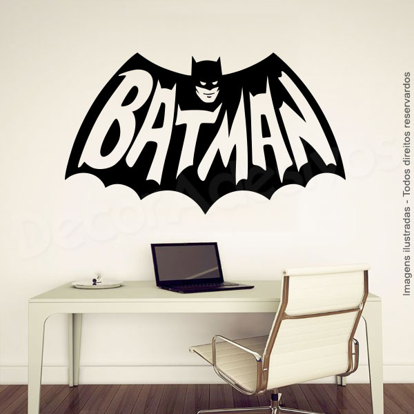 Adesivo Batman Logo Retro – DecorAdesivos